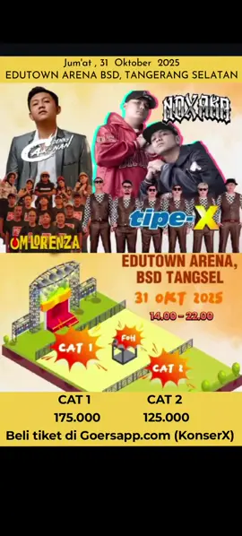 40 Hari lagi. NDX AKA tampil di EDUTOWN BSD TANGERANG SELATAN Beli tiket di web : Goersapp.com ( KonserX ) #ndx #ndxaka #konserx #edutownarena #tangsel 