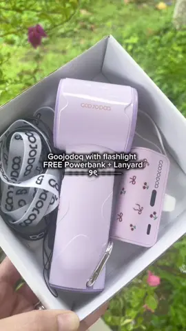 Goojodoq Portable Fan with Flashlight Free Powerbank + Long Lanyard #goojodoq #turbofan #portableminifan 