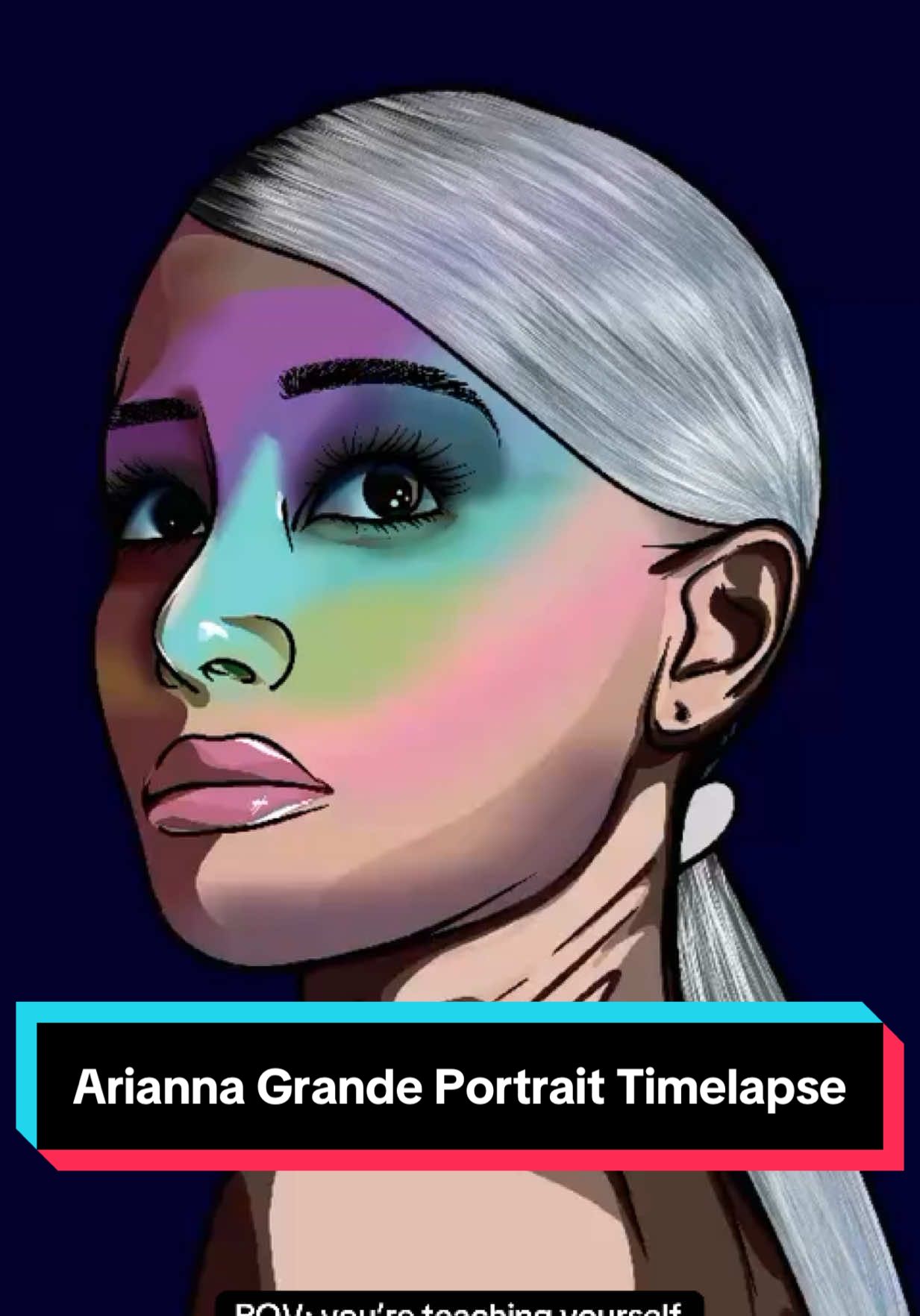 Drawing @arianagrande on my iPad ❤️🎨🖼️ #digitalartist #procreate #artistsoftiktok #ariannagrande #artcommissions 