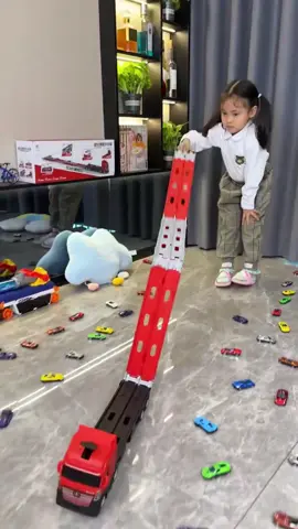 Folding track car, including 24 alloy cars!#ToyCar #toys #gifts 