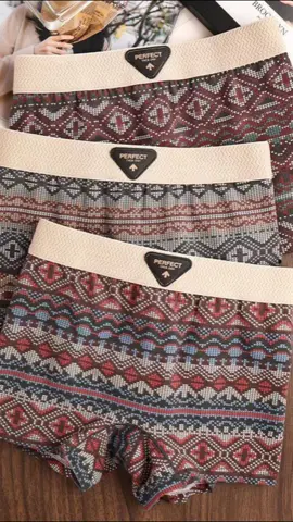 2025 New Women’s pure cotton breathable boxer briefs, retro ethnic style, comfy and trendy safety shorts with anti-exposure design. 🌸👙 #womensboxer #boxerforwomen 