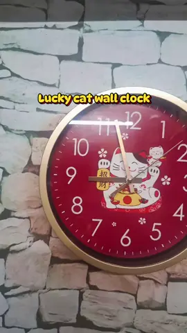 LUCKY CAT WALL CLOCK