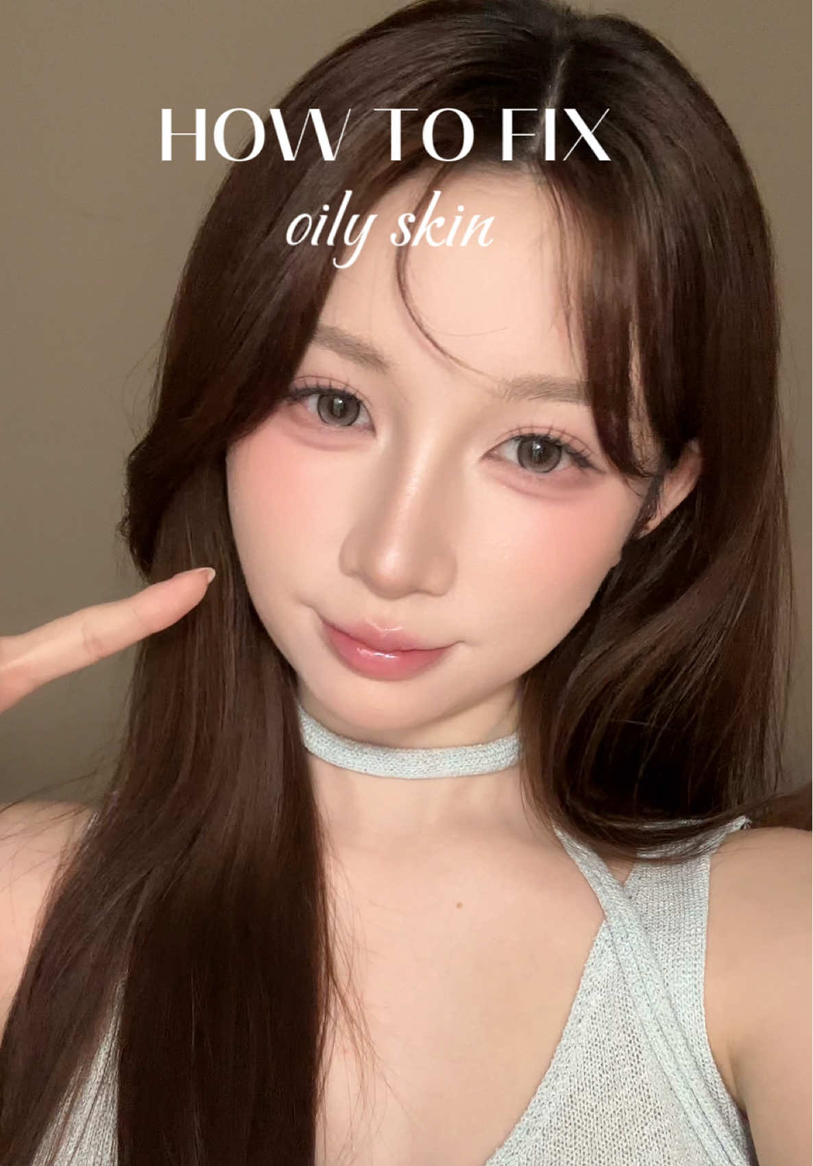 Oily skin hack ✅ #goclamdep #makeup #makeuphacks #tipsforgirls #3ce 