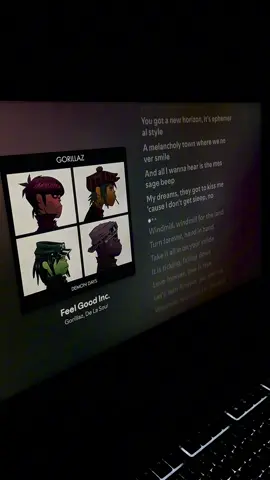 Gorillaz, De La soul -  Feel good inc. #spotify #lyrics_songs #viral #fyp #pourtoi 