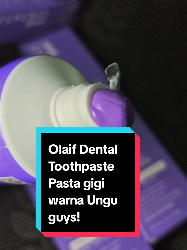 Olaif Dental Purple Toothpaste beneran bikin gigi putih loh..aku udah buktiin karena dia punya correcting technology colour yg bikin gigi kuning jadi putih..gak percaya? cus buktiin juga😉 #olaifdental #purpletoothpaste #gigiputih #pastagigi #odol 