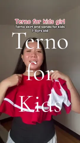 Terno skirt for kids girl! #terno #ternoforkids #ternoskirt #kidsterno #kidswear 