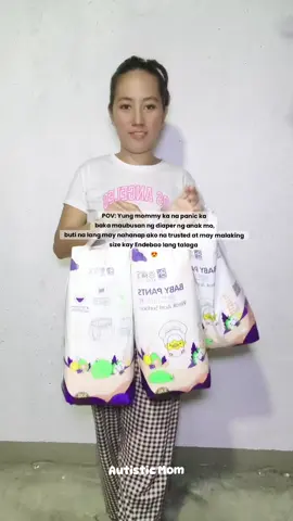 Mahirap maghanap ng kasya sa anak ako at swak sa budget… buti na lang talaga may Endebao ! Trusted ko na to ,  #budolfinds #endebao #fyp #diaperpants #tiktok 