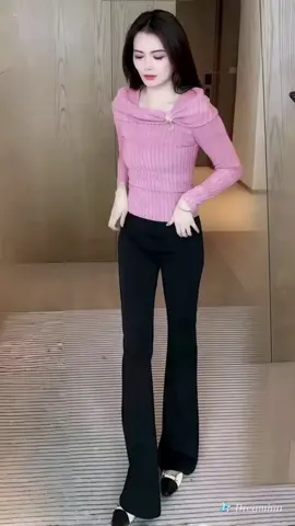 Áo len cổ vuông siêu mềm mịn #váythiếtkế #váydutiec #đầmthietkecaocap #xuhuongtiktok 