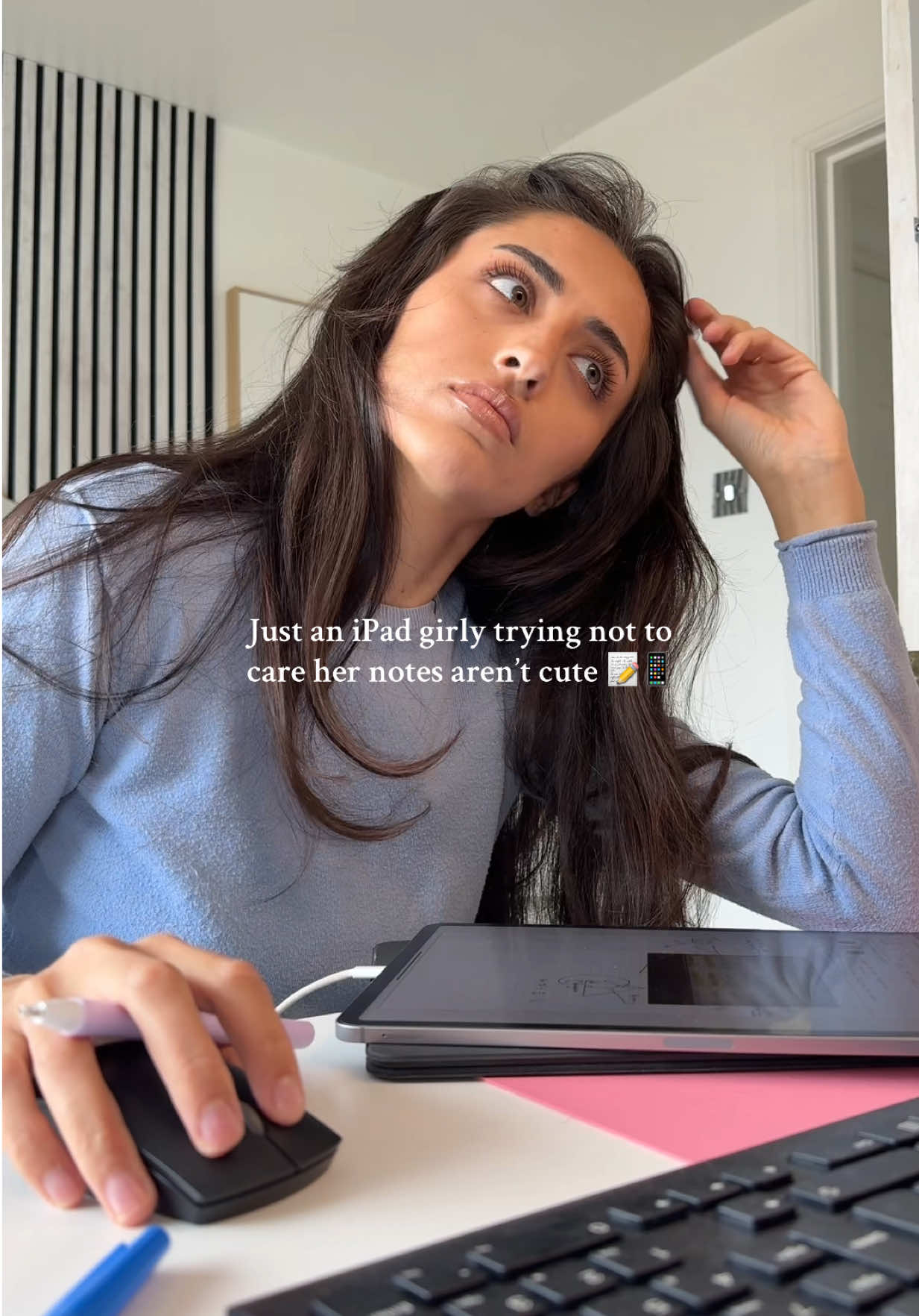 Your notes don’t need to be aesthetic … But like, tell that to my brain  📝✍🏽🎀  #goodnotes #notes #study #student #studentlife 
