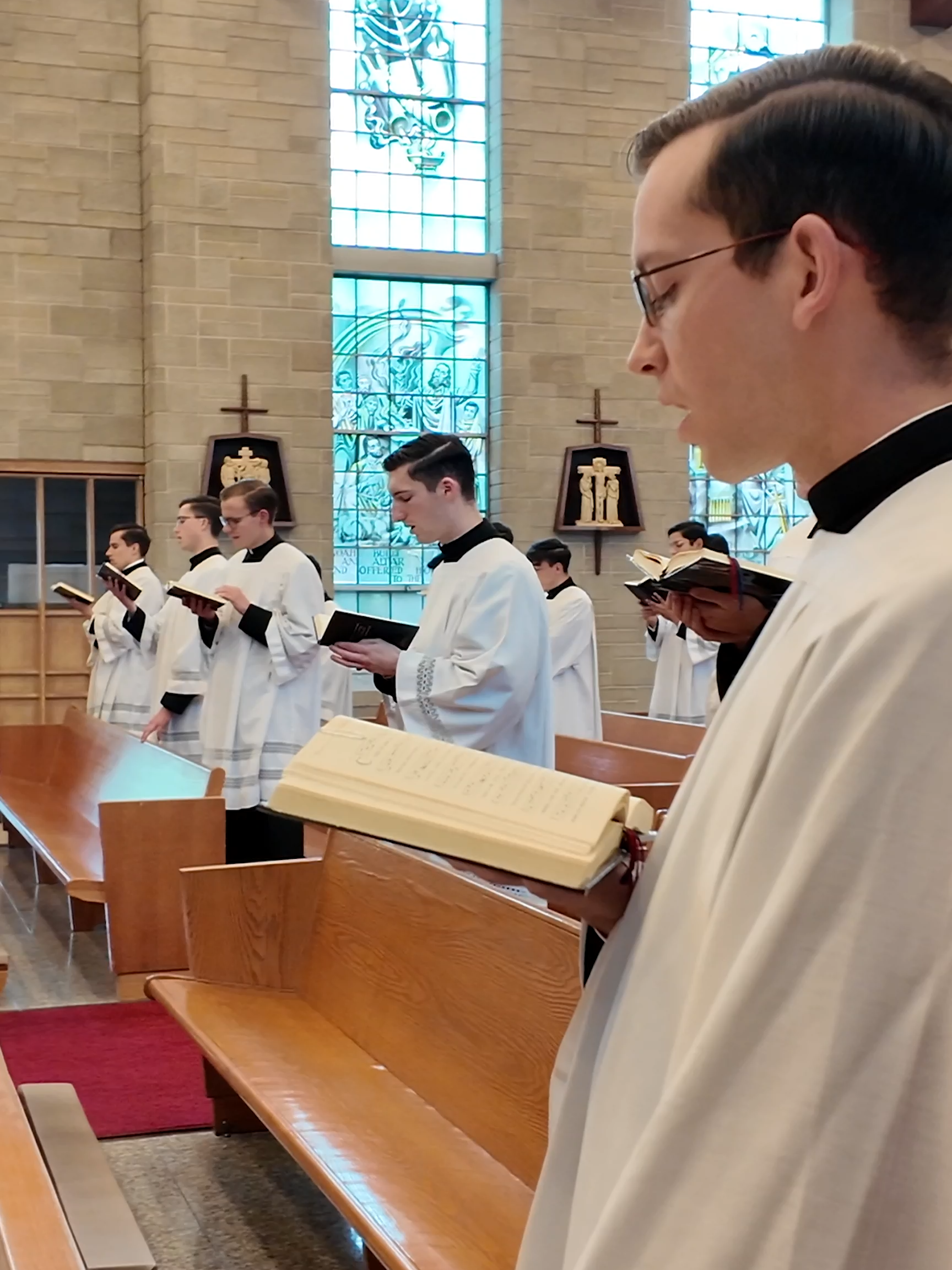 A Beautiful Sound Can Be Heard in the Seminary Chapel During Mass