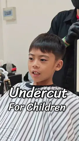 Undercut for Children 😍 เปลี่ยนทรงผม ก็มีผลต่อหน้าตา  #fyp #undercut #croptop #haircut #ตัดผมชายขอนแก่น 