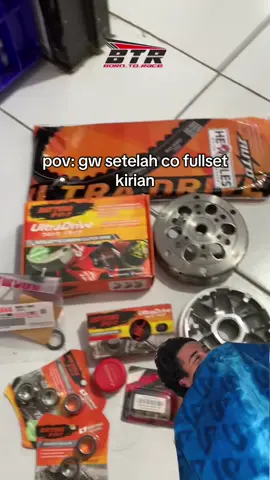 bahagia laki”itu sederhana🙂 . #promoseruweekend #upgradecvt #kirianmatic #btrracing #variomodifikasi 