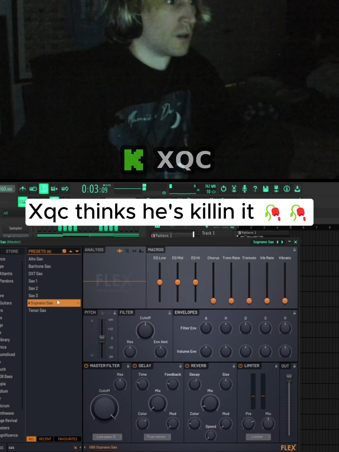 Bro thinks he's onto something #xqc #flstudio #beatmaker #funny #fyp
