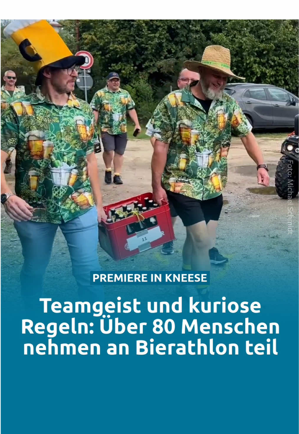 🍻 Suchtberatern würden vermutlich die Haare zu Berge stehen. 🏁 Am Wochenende wurde in der kleinen Gemeinde Kneese, südwestlich von Gadebusch der Ausdruck „ein Bier trinken gehen“ sehr wörtlich genommen. Nur, dass ein Bier hier ein ganzer Kasten war. 👇 Mit wem würdest du am Bierathlon teilnehmen? Markiere deine Trink-Kumpanen in den Kommentaren. 👉 Weitere Eindrücke vom Tag findest du im Artikel, Link dazu in der Bio. #Biertrinken #Teamgeist #Marathon #Spaß
