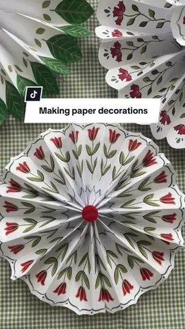 Played around with making some paper decorations! A weekend well spent😌Will try and do a more in depth video soon! #papercraft #decorations #diydecoration #crafttok #paintingideas 