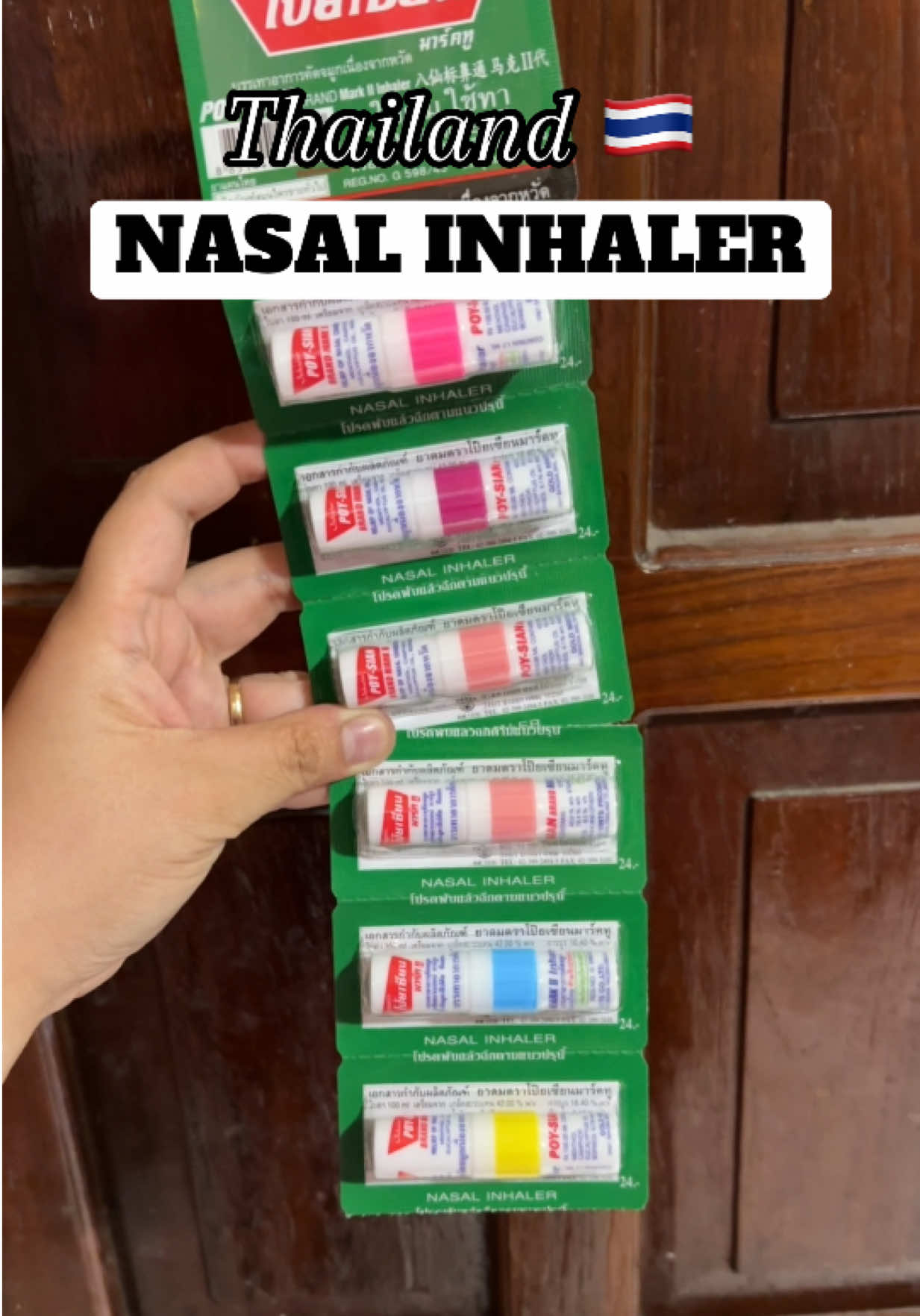 Authentic from Thailand 🇹🇭 a must have nasal inhaler! #poysian #poysianinhaler #nasalinhaler #thailand #fyp 