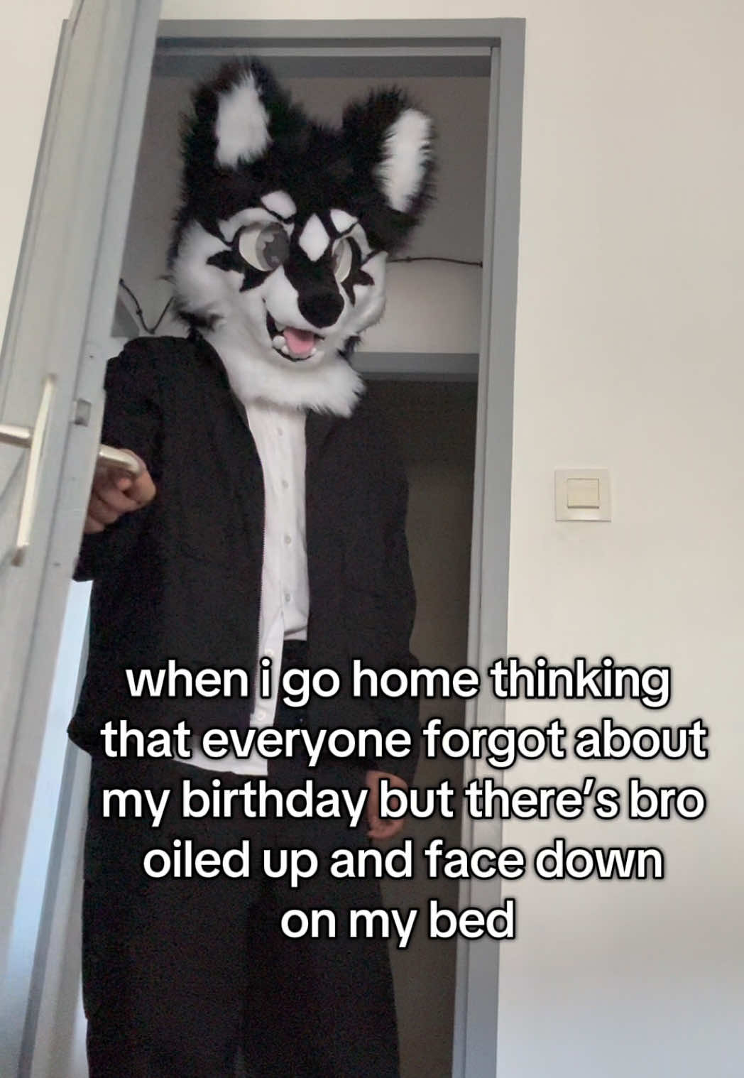 it’s my birthday today!! 👴 #furry #furrycommunity #fursuit 