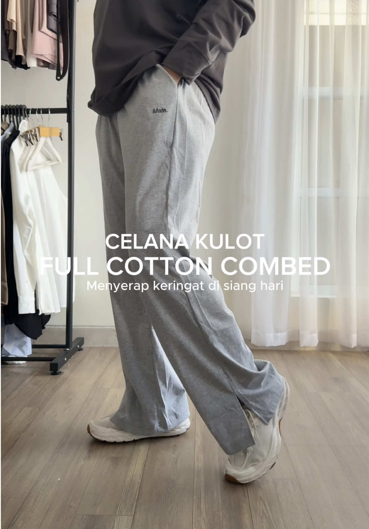 Replying to @anggita felisha  aku pake di warna misty yaa guys pants nya #celanakulot #celanawanita #celanapanjang #kulot #kulothighwaist 