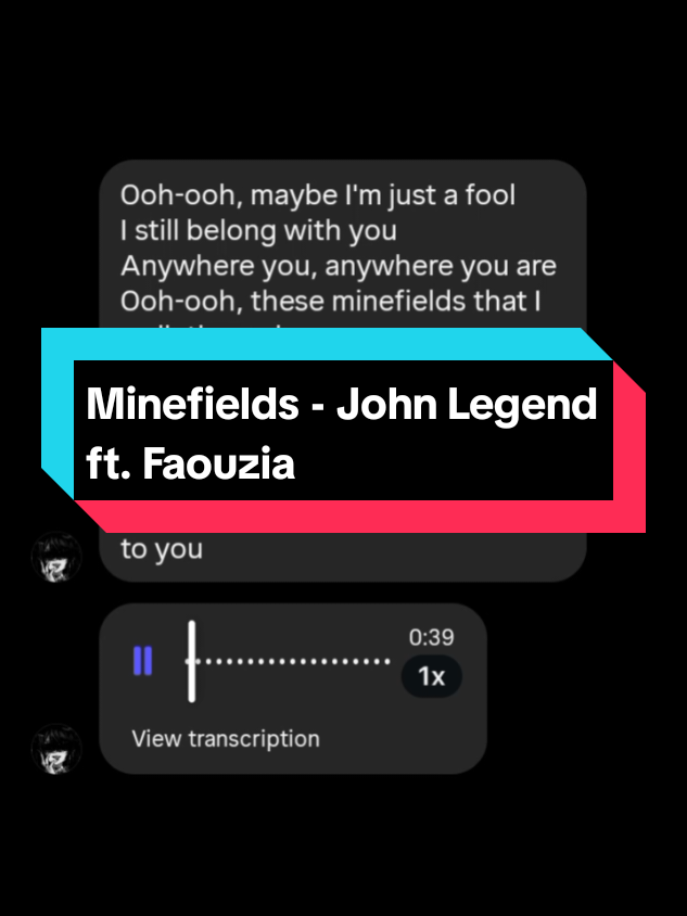 Disclaimer: not my voice | the original singer's voice  Minefields - @johnlegend ft. @faouziaofficial #lyrics #minefields #johnlegend #faouzia #fy 