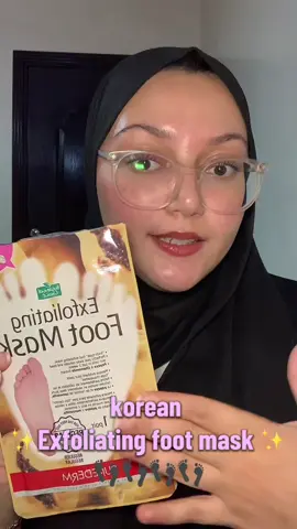 Korean Exfoliating foot mask 👣👣#vogbynoon #viral #exfoliatingfootmask#العنايه_بالقدم #korean 