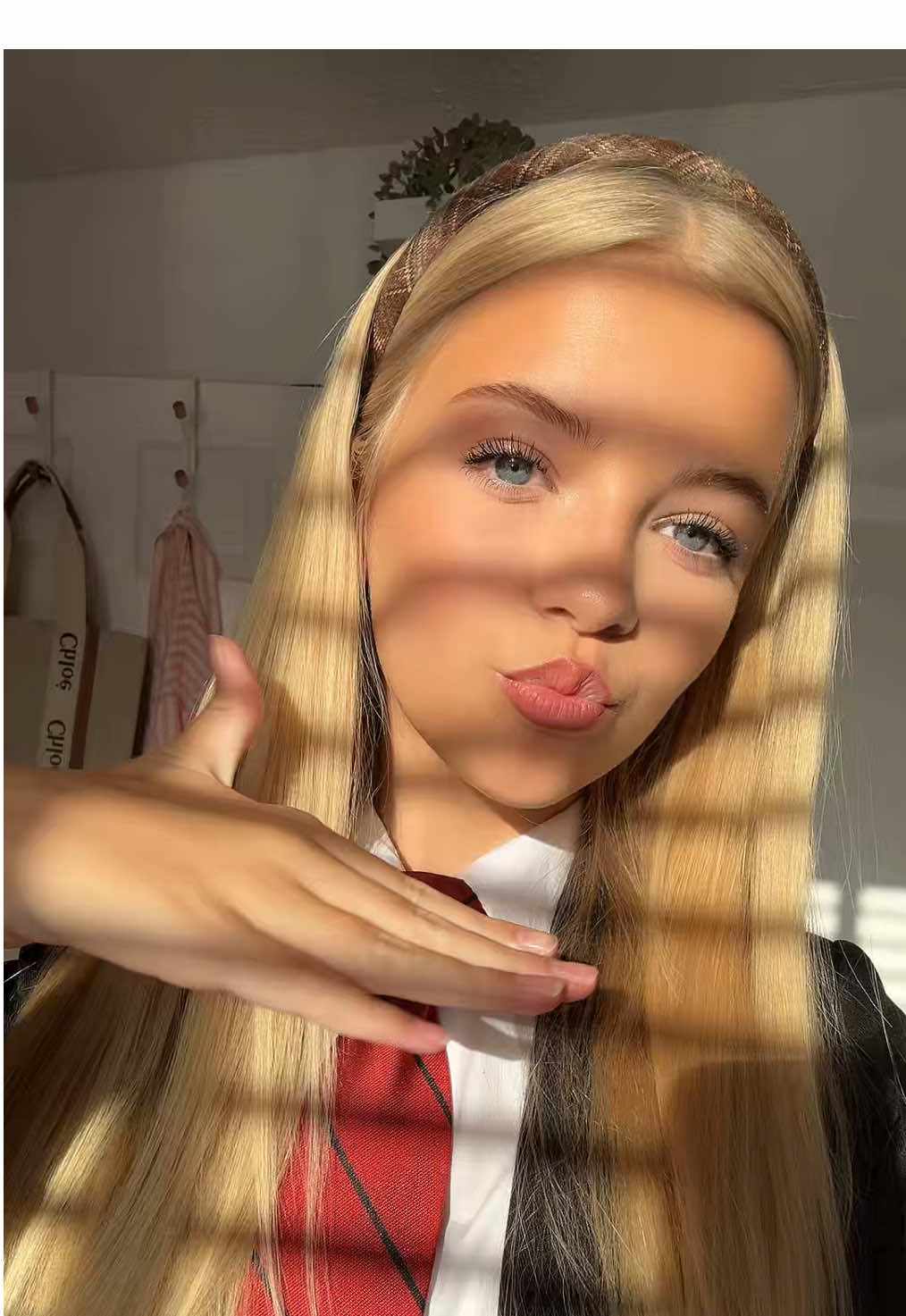 school morning routine🍁 *usually do my hair but just wore a headband today* #school #morningroutine #grwm #fyp #xyzbca 