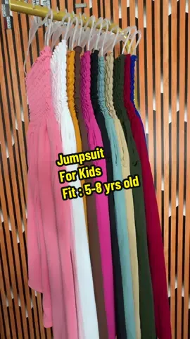 Jumpsuit for kids fit to 5-8 yrs old (fabric: Crepe) ₱168 pesos only..#jumpsuit #jumpsuitstyle 