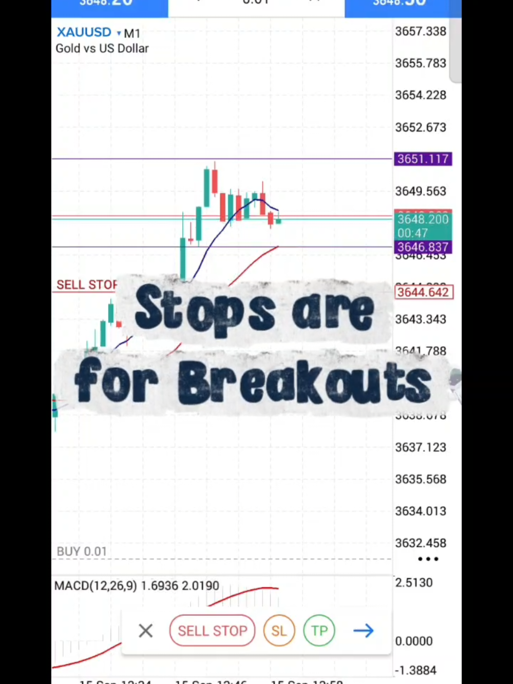 Stops are for Breakouts #tradingtips #forexeducation #forexforbeginners #learntotrade 