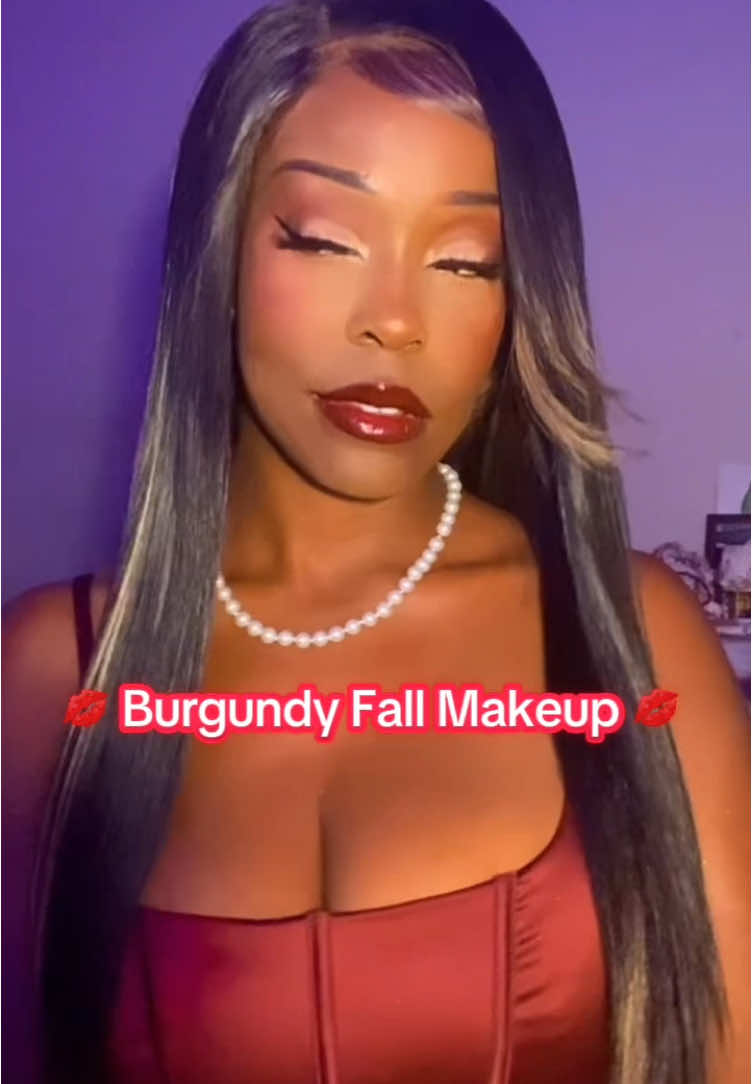 🍒Been all over Pinterest and burgundy red is trending for fall. Obsessed with the burgundy/ berry red lip glam I did today paired with the smoky eye. 🔪 This was everything. ♥️ #FallMakeup #BurgundyLips #BerryLips #RedLipstick #FallLipstick                        