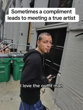 Sometimes a compliment leads to meeting a true artist @korrupted90s  #confidence #social #designer #artist #dream 