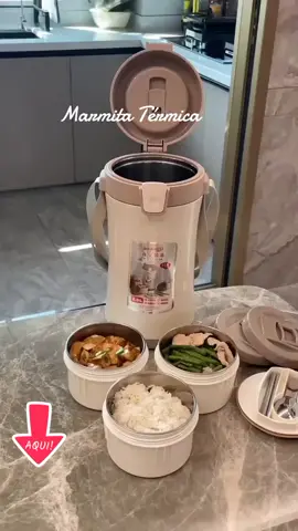 Kit 3 Marmita Térmica Redonda Viagem Bolsa Térmica Qualidade  #marmita #conserva #alimento #tiktokshop #promotiktok 