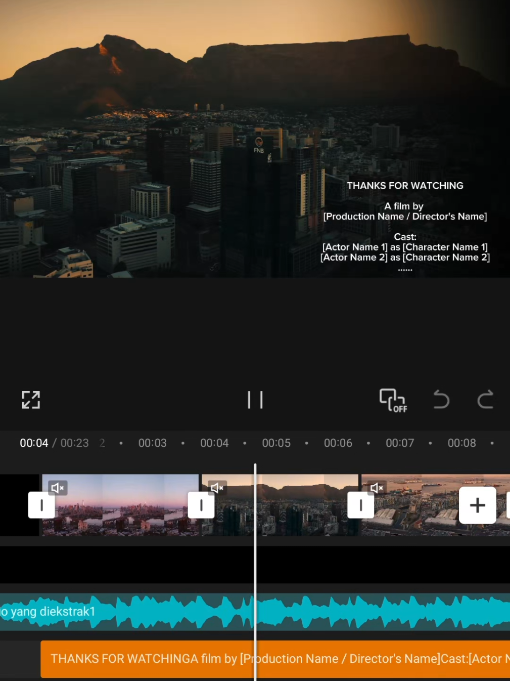 Closing video #CapCut #closingvideo #theend #Vlog #template 