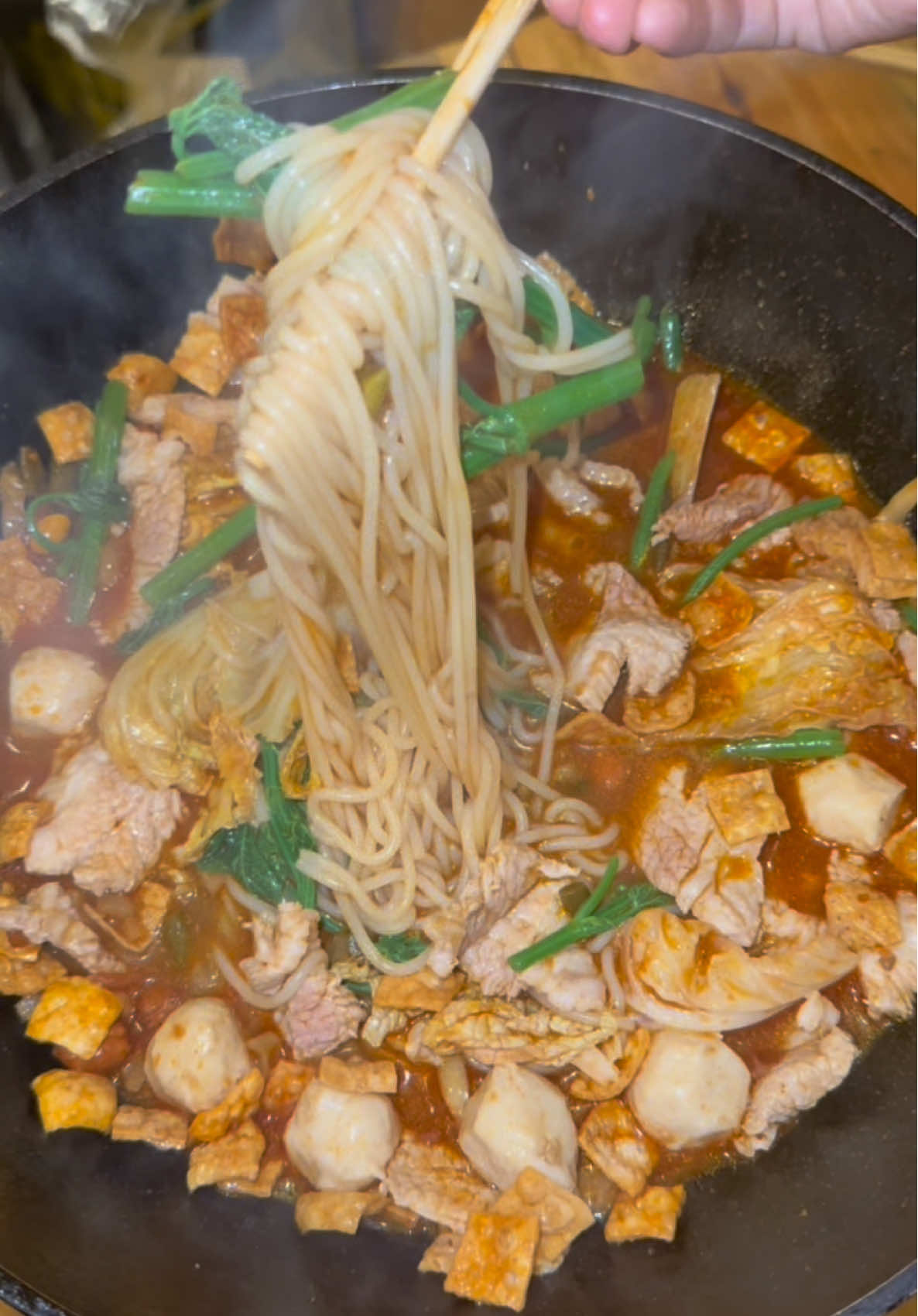 ตอนดึกๆมีใครหิวตามบ้าง ##บะหมี่หลัวซือเฝิ่น##บะหมี่หอย