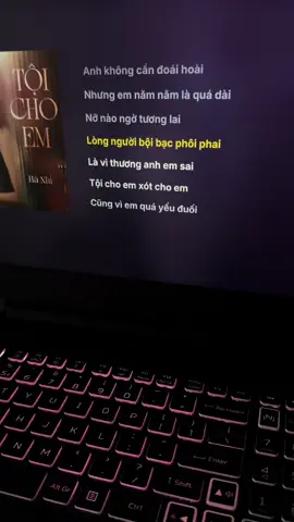 Là vì thương anh em sai… #toichoem#hanhi#lyrics#nhachaymoingay#chamvaotim 