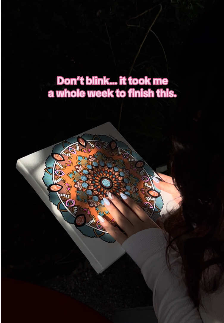 This mandala taught me more about patience than people ever did. #byzays #mandala #handmadeart #luxurydecor #mandalaartwalldecor 