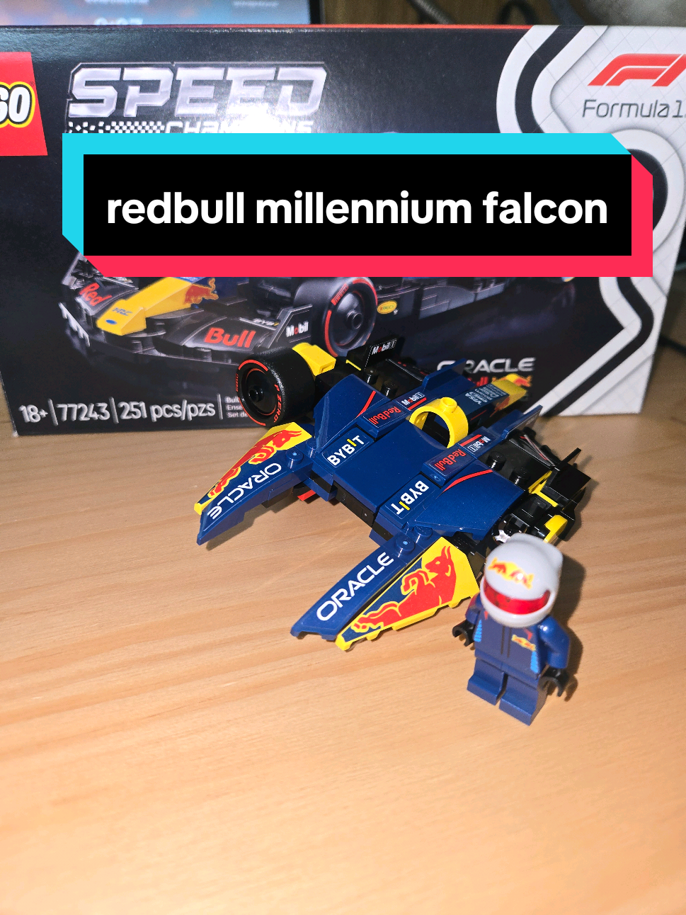 Replying to @gwenbean it happened again 😩😭 MOC by @nopingrid_lego  follow all my socials for more (link in bio) #milleniumfalcon #altbuild #legoalternatebuilds #redbullflaltbuild #fewmistakes 