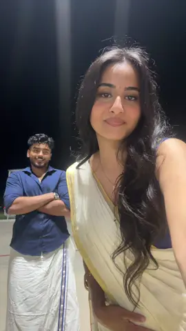 Malayali manka and her monkey🤭🦋🦋#fyp #mallu #onam #couple #indian