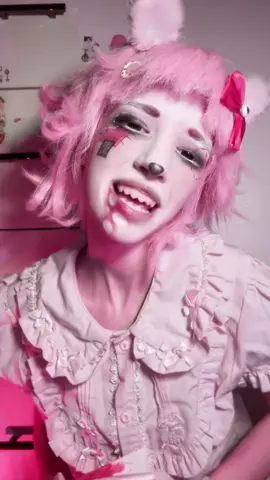 Fake blood ❤️ #gloomybear #cosplay #makeup #fyp #cutegore 