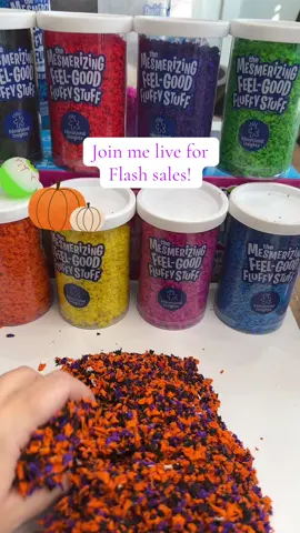 Fall sensory bins upgraded to Pluffle! Makes the perfect sensory bin filler that never dries out and won’t stick to anything! #pluffle #sen#sensory #sensorybin #joinmylive 