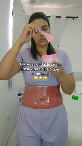 Nem dá pra acreditar que esse creme rosa acabou com toda a flacidez da minha barriga  #cremerosa #flacidez #barriga #gordura #mulher 