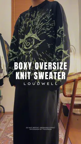 gaskeun bre #knitwear #boxy #oversize #sweaterrajut #loudwell 