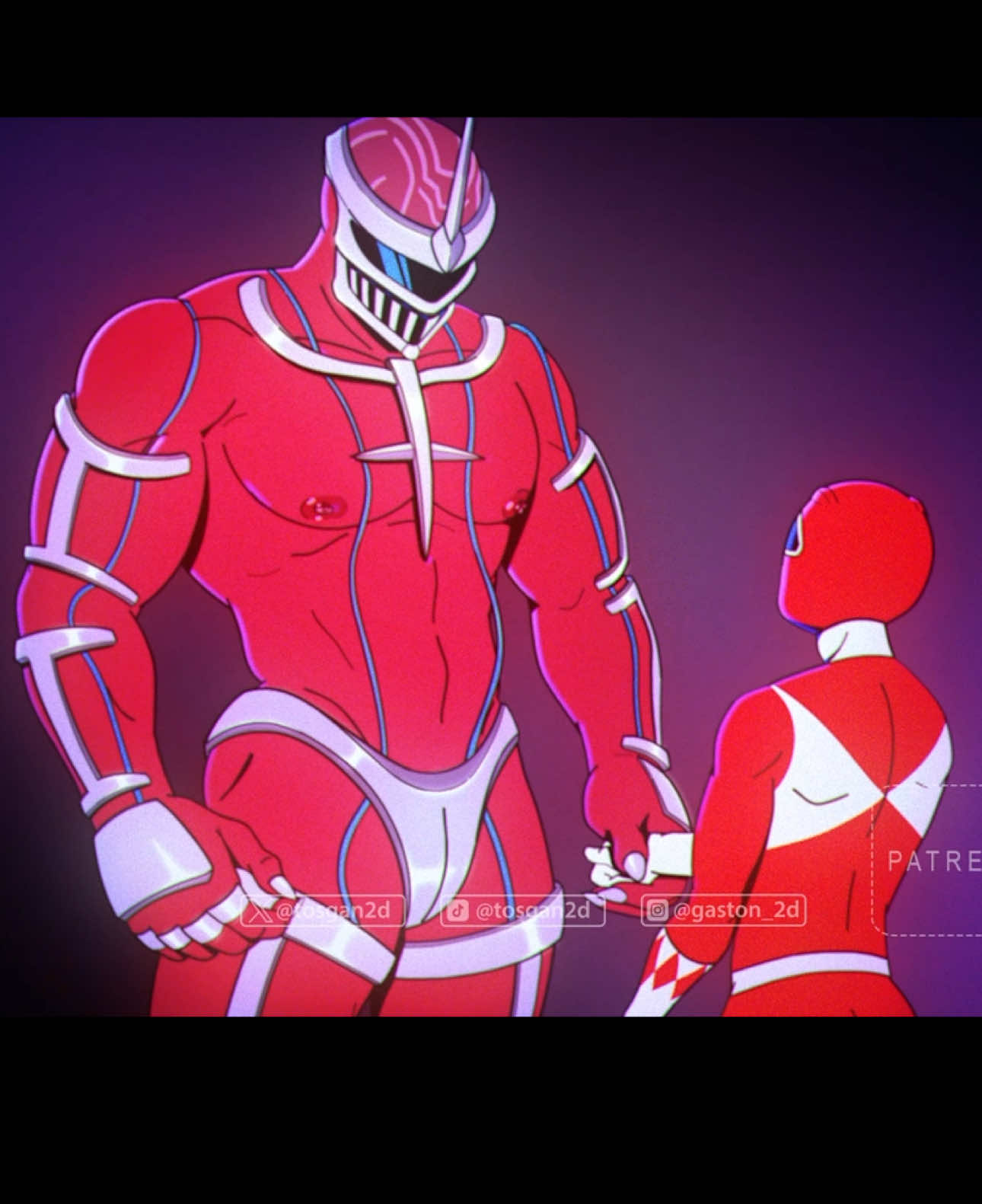 Red Ranger x Lord Zedd 🔥 #redranger #powerrangers #animation #FanArt