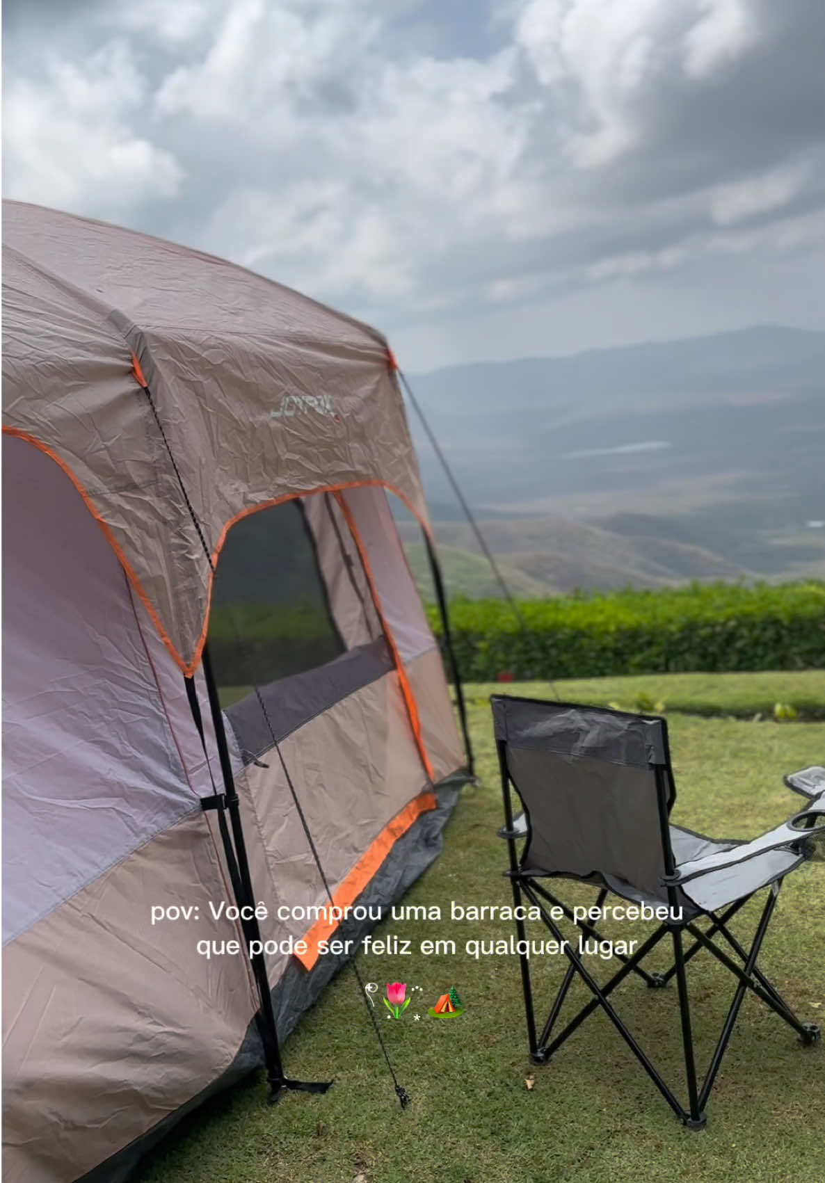 Minha melhor escolha foi minha Barraca Joyfox ❤️✨ ela sempre está conosco e juntas vamos colecionar memórias e aventuras!  Quem quiser o link comenta EU QUERO!  #acampamento #camping #barracajoyfox #campista #viagem