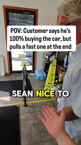 What do we think guys? Comment below… is he really coming back when the check clears, or am I never hearing from him again lol 🤔 #carsales #sales #cardealer #dealership #pov