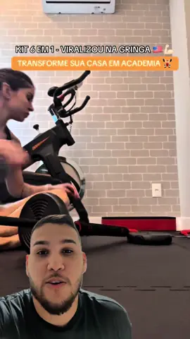 Esse Kit 6 em 1 simplesmente viralizou na gringa e já tá disponível no Brasil, agora você consegue transformar sua casa em academia e nunca mais vai revezar equipamentos em academia lotada! Basta clicar no carrinho laranja, faz seu pedido e já garante o seu shape esse ano corre! 🏋🏻‍♂️ ——————————- #academiamotivação #treinofeminino #treinoemcasa  #treinoparamulheres  #achadinho 