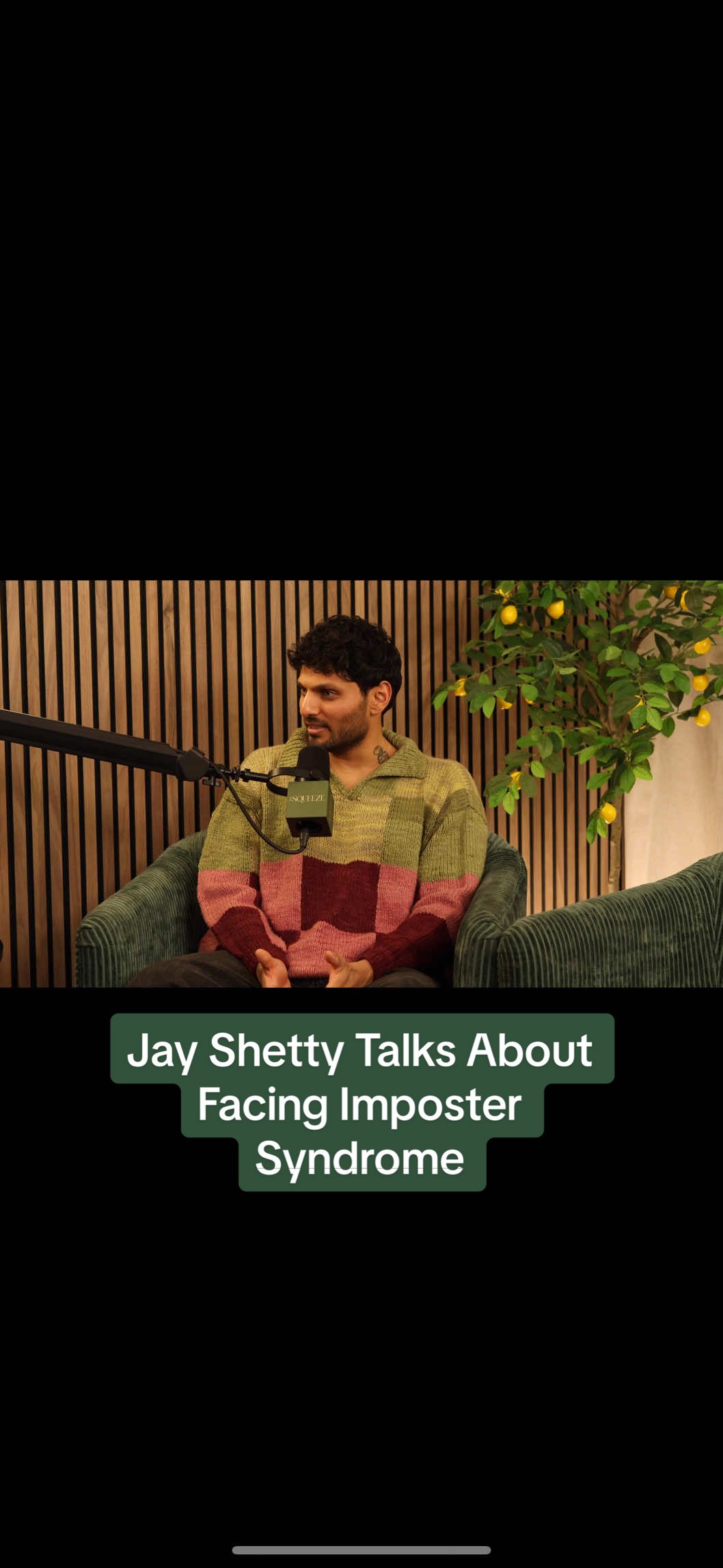 @Jay Shetty talks about facing #impostersyndrome, the pressure of 