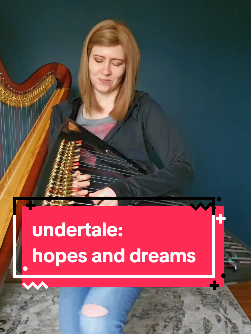 Probably the most fun of all my undertale covers to play! 🤩 Distortion sound is the Cosmodio Instruments Pet Yeti, LOVE!! #harptok #ELECTRICharptok #undertale #hopesanddreams #videogamemusic 
