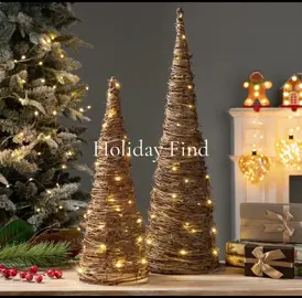 ✨Holiday Find✨ Need these Christmas Rattan trees. They are a set of 2 and perfect for my Holiday decor this year. Definitely going to start Holiday shopping early at @Wayfair They have so many cute holiday decor items. 🎄☃️ #wintheseason  #wayfairfinds  #wayfair  #wayfaircreator  #holidaydecor 
