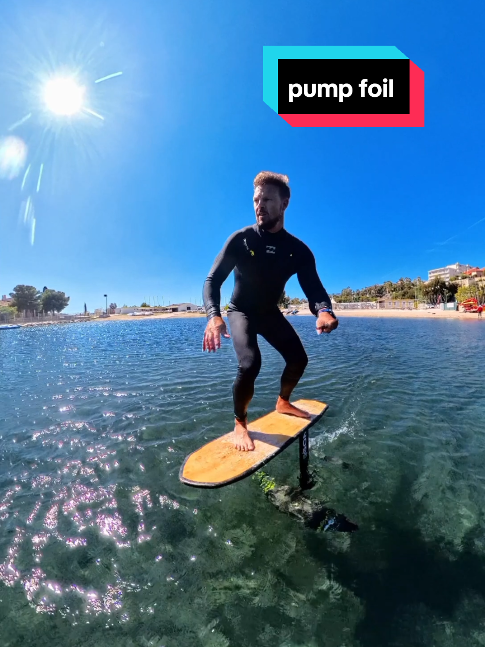 session pump foil à la base nautique du Mourillon #pumping #foil #dockstart #gong 