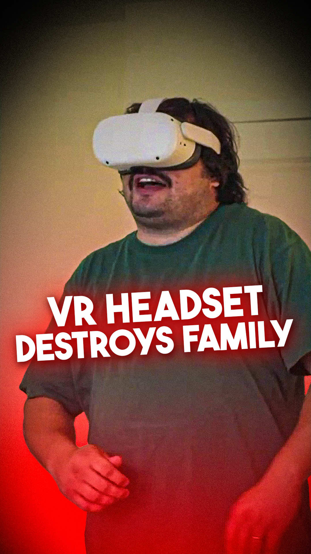 VR headset destroys family. #funnyvideo #comedyvideo #vrheadset 