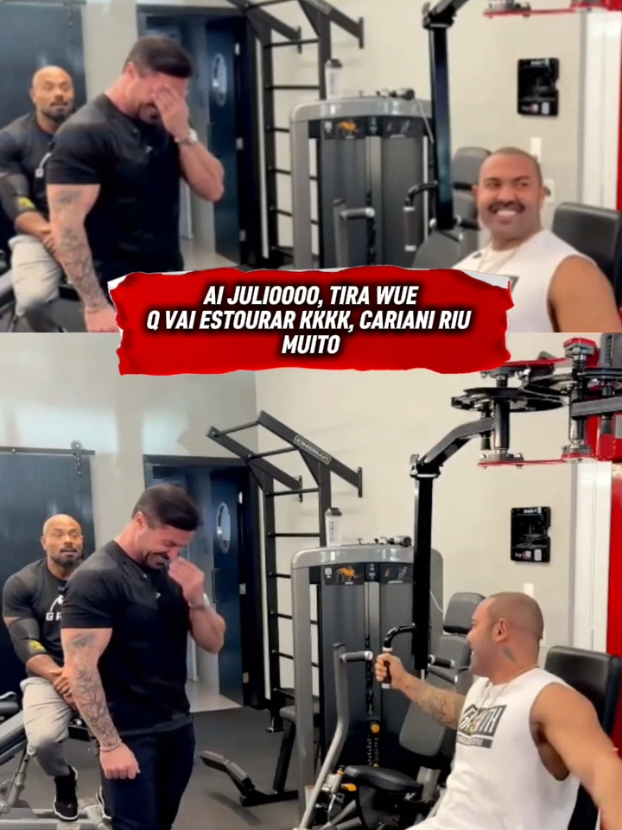 O CHAT TA TIRANDO A PACIÊNCIA DO JULIÃO KKKK #juliobalestrin #renatocariani #carianiclips #maromba 